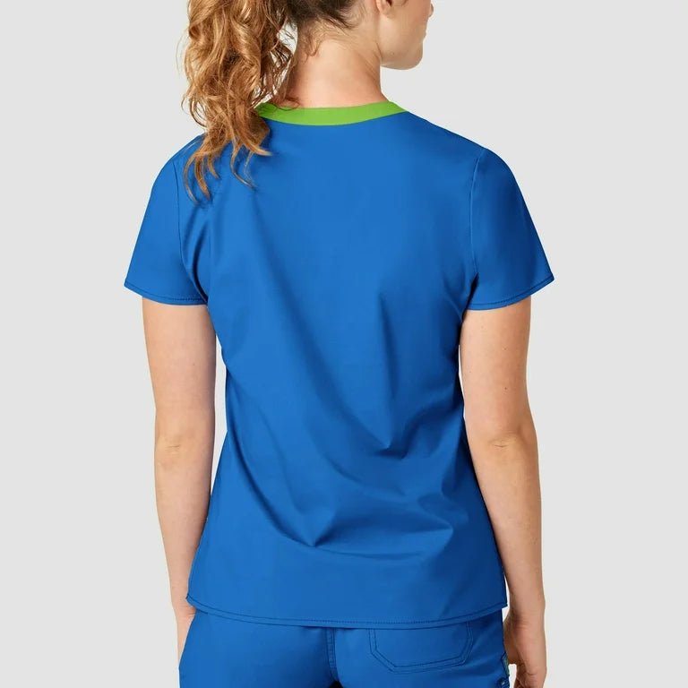 WonderFLEX Verity Women V Neck Scrub Top 6108
