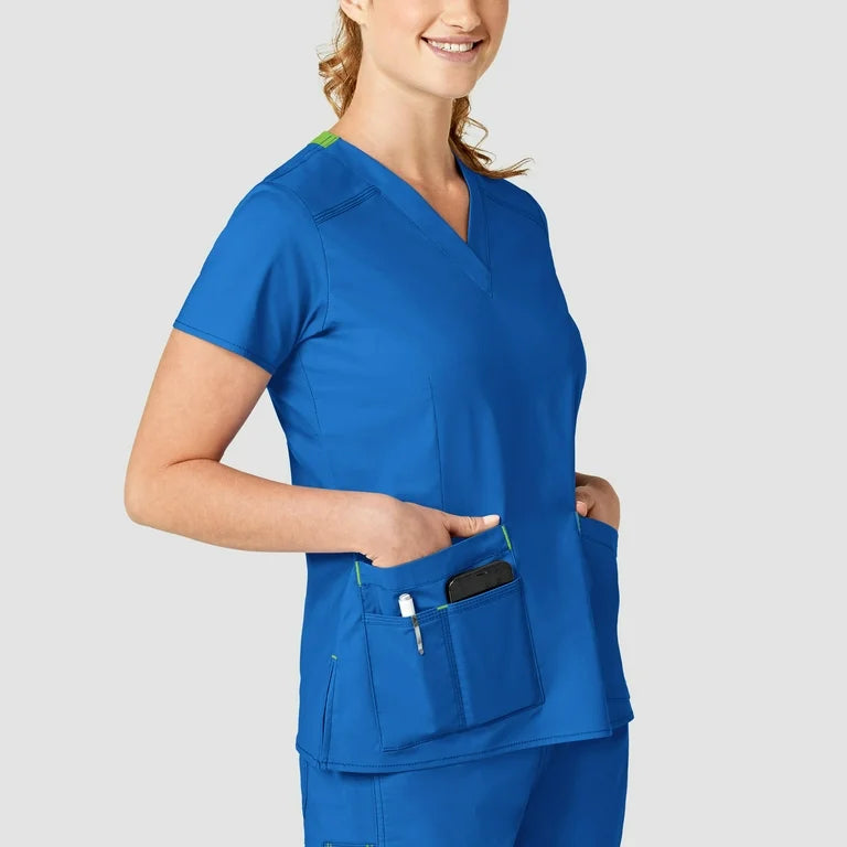 WonderFLEX Verity Women V Neck Scrub Top 6108