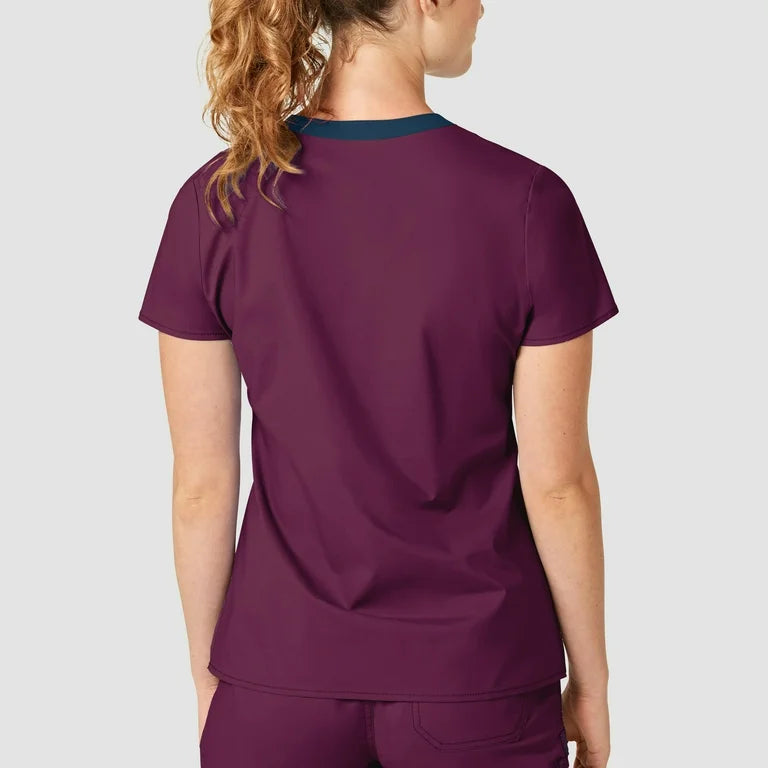 WonderFLEX Verity Women V Neck Scrub Top 6108