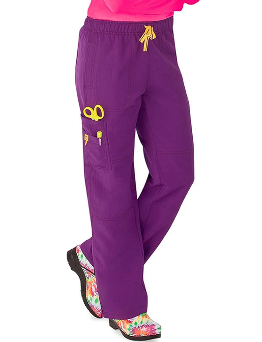Women's Romeo 6 Pocket Flare Leg Pant-Wonderwink 5026A